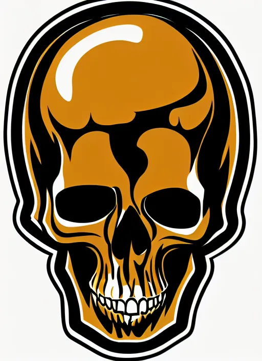 Prompt: a vector illustration of a smoking skull