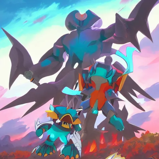 Prompt: gallantmon. digimon. royal knights. mega evolution., behance hd by jesper ejsing, by rhads, makoto shinkai and lois van baarle, ilya kuvshinov, rossdraws global illumination