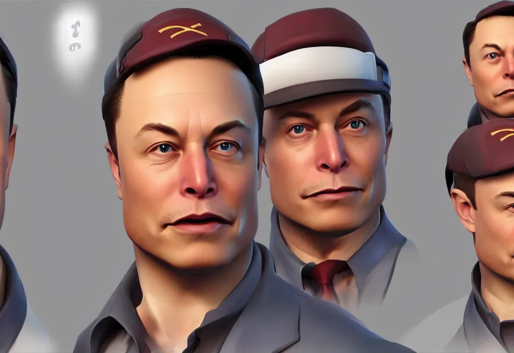 Prompt: elon musk in team fortress 2, elon musk in the video game team fortress, gameplay screenshot, close up, 3 d rendering. unreal engine. amazing likeness. very detailed.