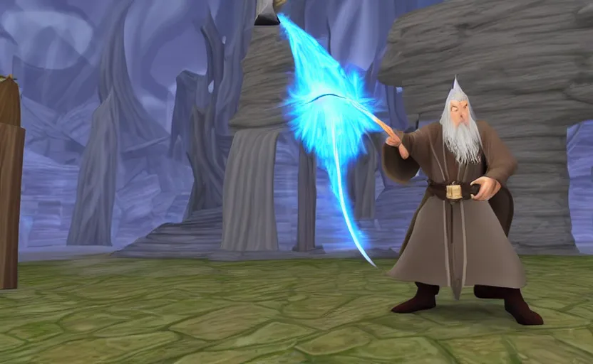 Image similar to Gandalf in Wizard 101