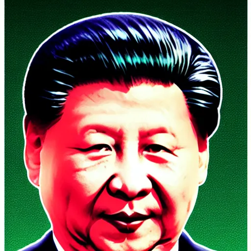 Image similar to cell shading high xi jinping