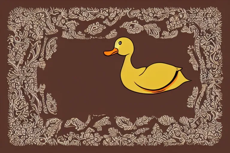 Prompt: a vector illustration of a smoking duck, highly detailed, elegant, intricate