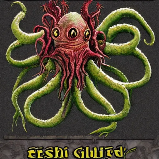 Image similar to flesh eating plant eldritch horror cthulhu