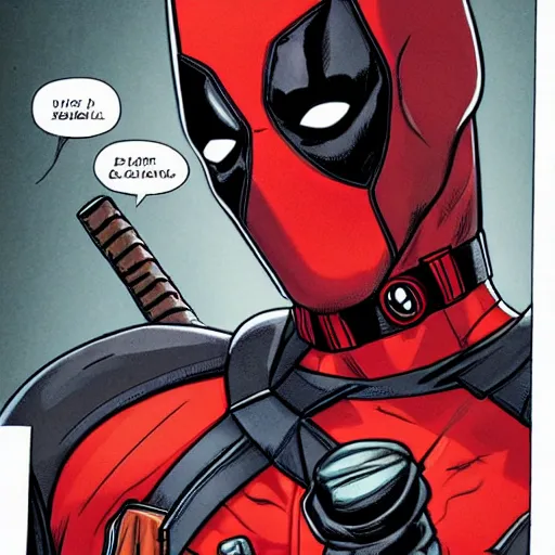 Image similar to deadpool comic, by ty templeton, comic book art