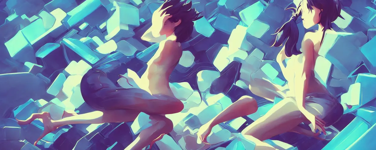 Prompt: a typographic painting of words and letters, by Makoto Shinkai, by Artgerm, by beeple, Jesper Ejsing, by RHADS, by Makoto Shinkai, by Lois van baarle, by ilya kuvshinov, abstract, words, Highly Detailed