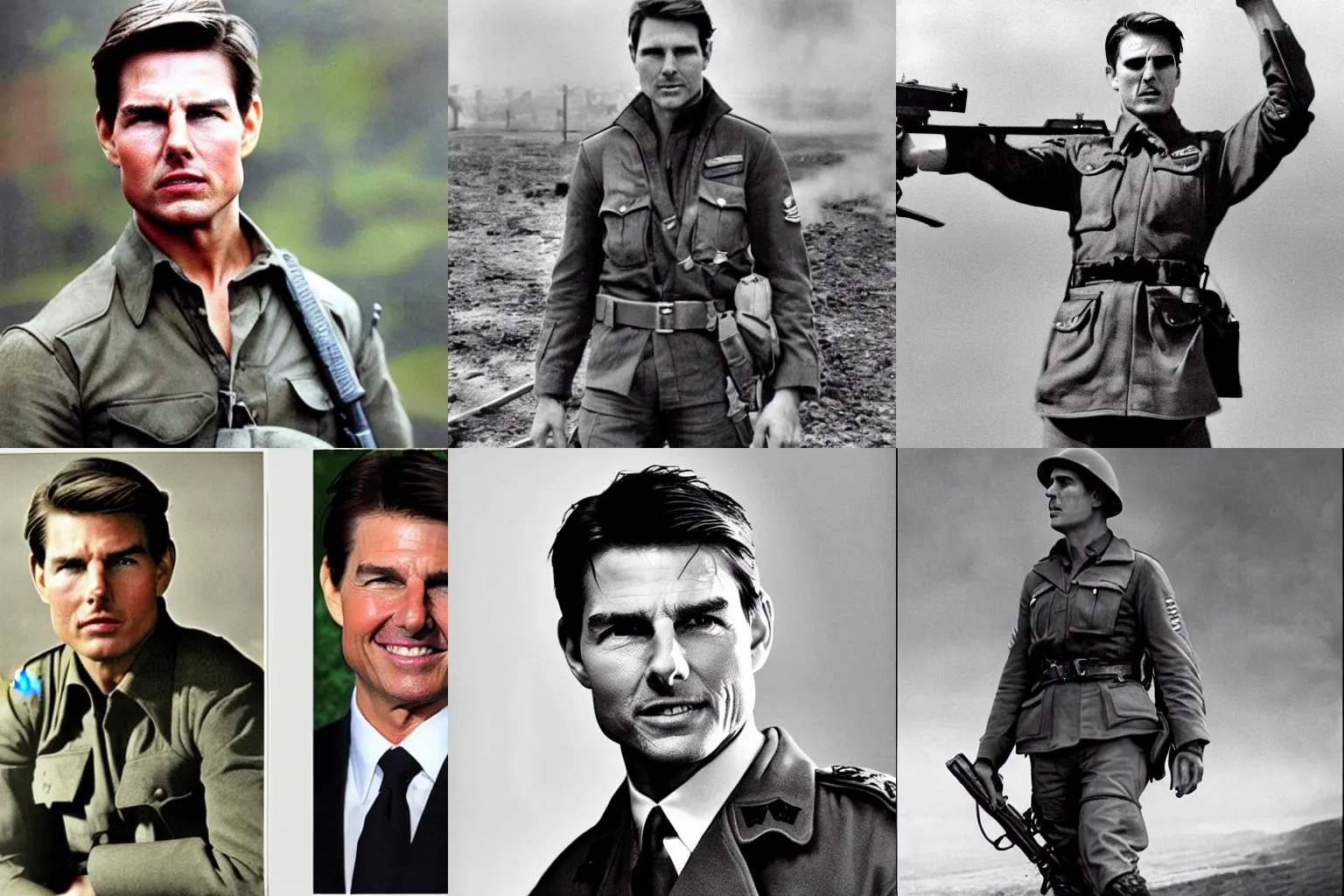 Prompt: Tom Cruise in ww2