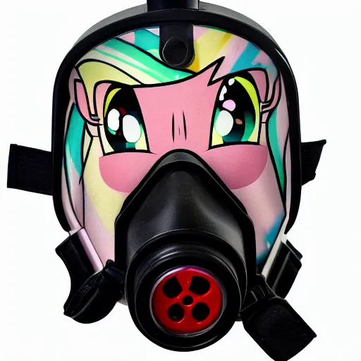 Image similar to my little pony gas mask