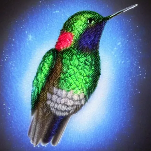 Image similar to ultra realistic cybernetic !!! hummingbird