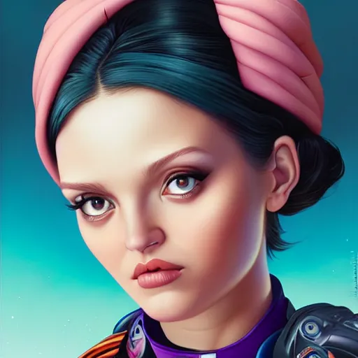 Image similar to sarah down finder portrait Pixar style by Tristan Eaton Stanley Artgerm and Tom Bagshaw.