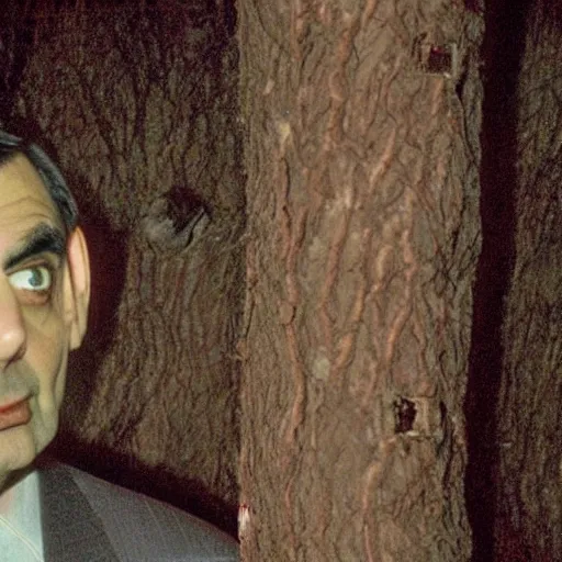 Image similar to mr bean in blair witch project