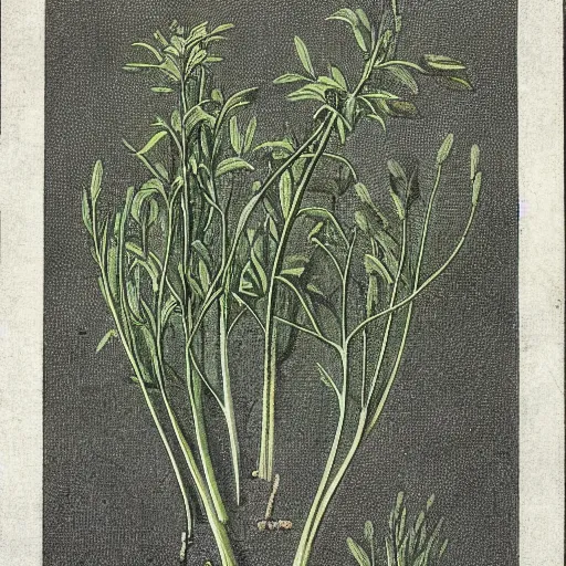 Image similar to ursine garlic, 1 9 th century nature illustration