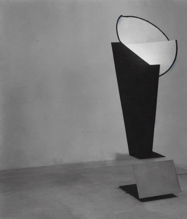 Image similar to 5 0 cc d'air de paris readymade by marcel duchamp on a pedestal in an empty museum room, color bleed, light leak, marcel duchamp, man ray, lorenzo vitturi