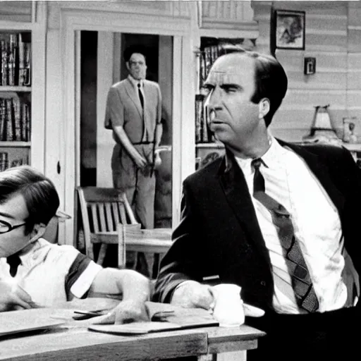 Image similar to A still of Saul Goodman in To Kill A Mockingbird (1962)