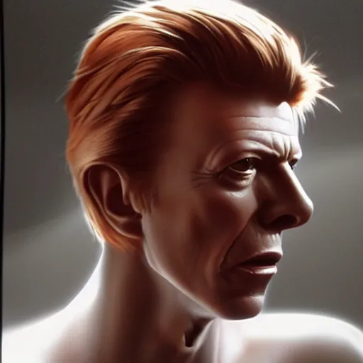 Image similar to david bowie portrait 3 5 mm, photorealistic, anamorphic lens, highly detailed, high definition, hyperrealistic