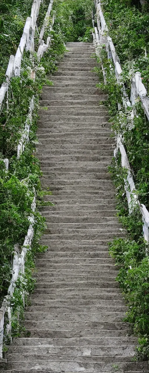 Image similar to Very beautiful stairs to the heaven