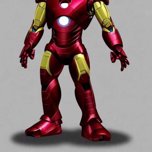 Image similar to Iron man as a pixar character