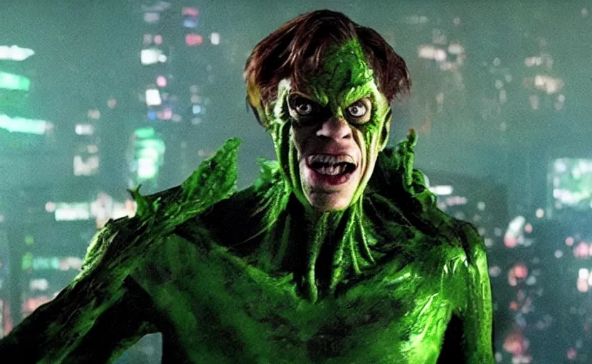 steve buscemi as the green goblin movie still from Stable Diffusion