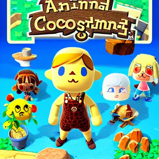 Prompt: dwayne johnson in animal crossing