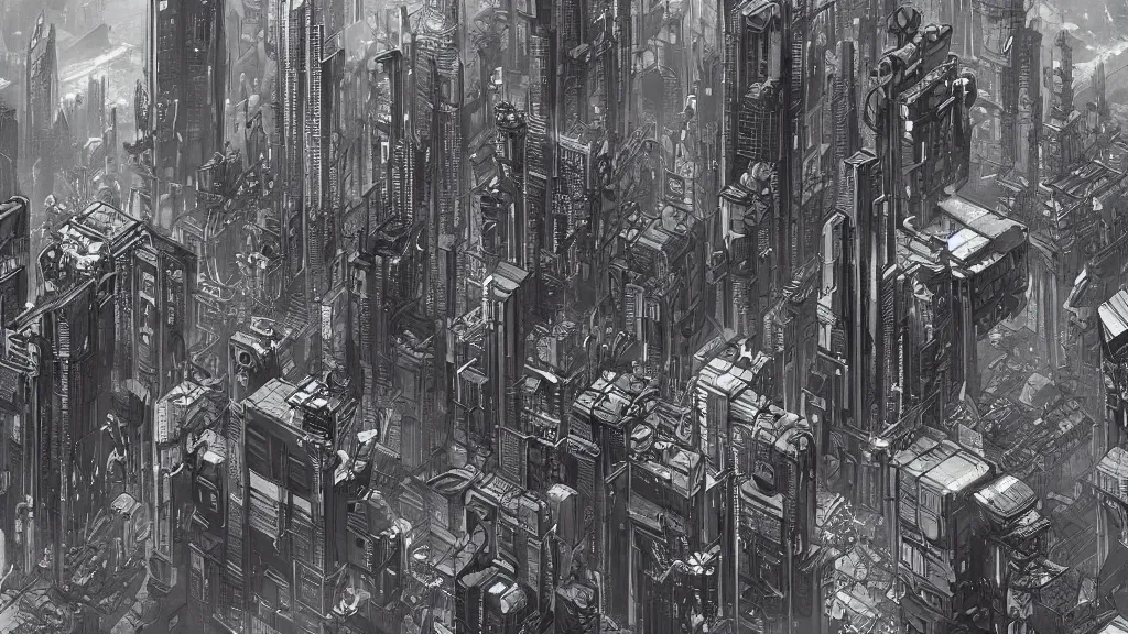 Image similar to a war in cyberpunk city, trending on artstation, hyper realistic, extremely higly detailed, line drawing, sketching, art by sung choi