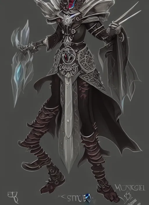 Image similar to raven warlock, wind magic, exquisite details, full body character design, dungeons and dragons white background, by studio muti