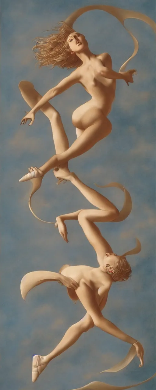 Image similar to dancer, by michael parkes, ntricate, artgerm