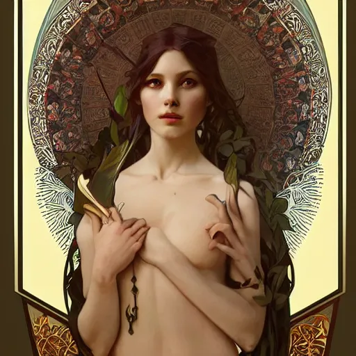 Image similar to amazing lifelike award winning illustration of Lilith trending on art station artgerm Greg rutkowski alphonse mucha j.c. Leyendecker cinematic