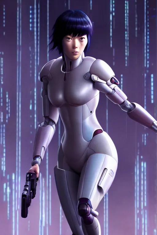 Image similar to weta disney pixar movie still portrait photo of motoko kusanagi ghost in the shell anime : : as cyborg woman by pixar : : by ilya kuvshinov, rossdraws, artgerm, maxim cover, octane render, anime, octane render, 3 d, volumetric lighting, anti aliasing, raytracing : :