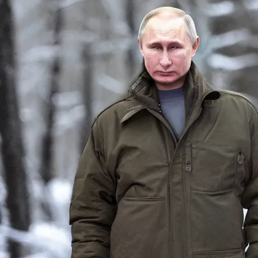 Image similar to Putin as A former CIA officer who's living off the grid finds himself on the run from people who want to kill him.