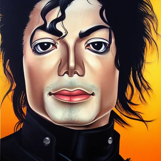 Image similar to ultra realistic portrait painting of michael jackson, art by masashi kishimoto, 4 k, naruto artstyle, cel shaded, highly detailed, epic lighting