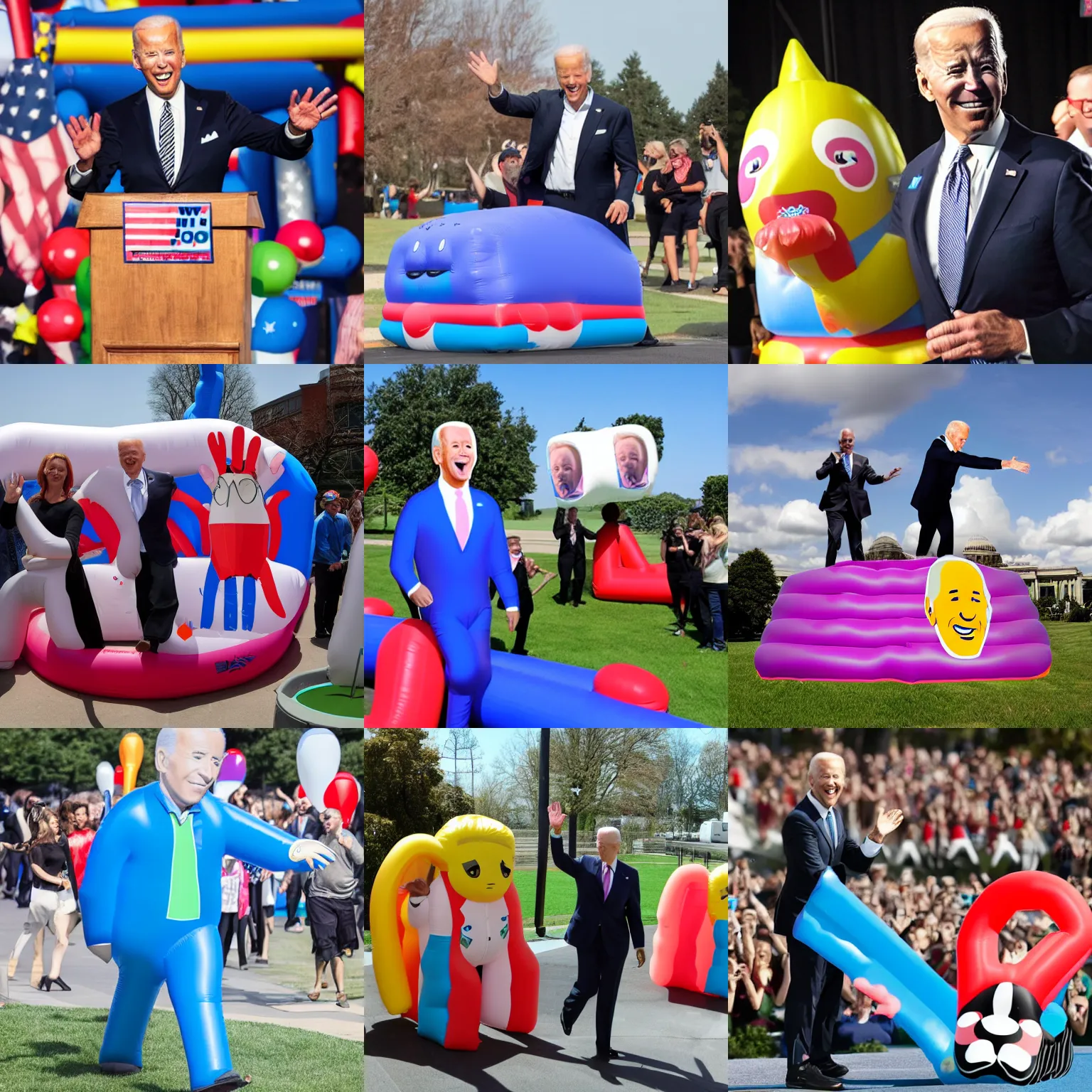 Prompt: Wacky Waving Inflatable Tube Joe Biden