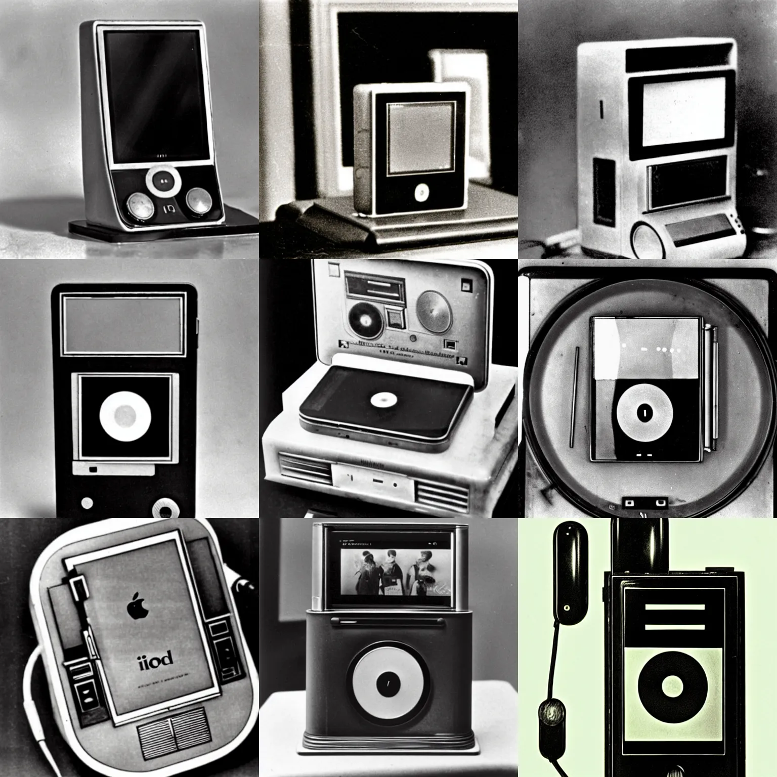 Image similar to a photo of an iPod manufactured in the 1920s, 1925