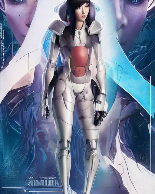 Image similar to weta disney pixar movie still portrait photo of motoko kusanagi ghost in the shell : : as cyborg woman by pixar : : by weta, wlop, ilya kuvshinov, rossdraws, artgerm, marvel, maxim cover, latex, octane render, sweaty, iridescent, bright morning, anime, liosh, mucha : :