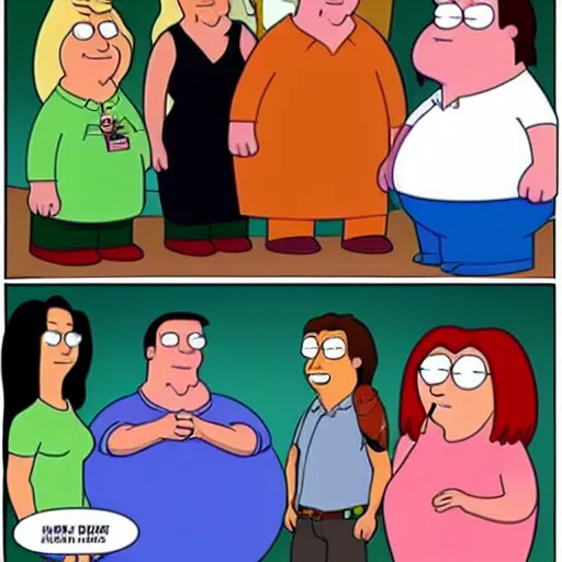 Image similar to family guy in real life