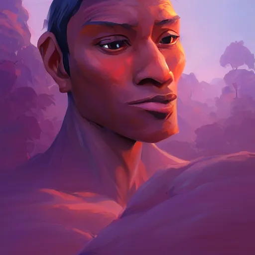 Image similar to portrait of a humanoid ant face, jungle background, purple sky, behance hd artstation by jesper ejsing by rhads, makoto shinkai and lois van baarle, ilya kuvshinov, ossdraws