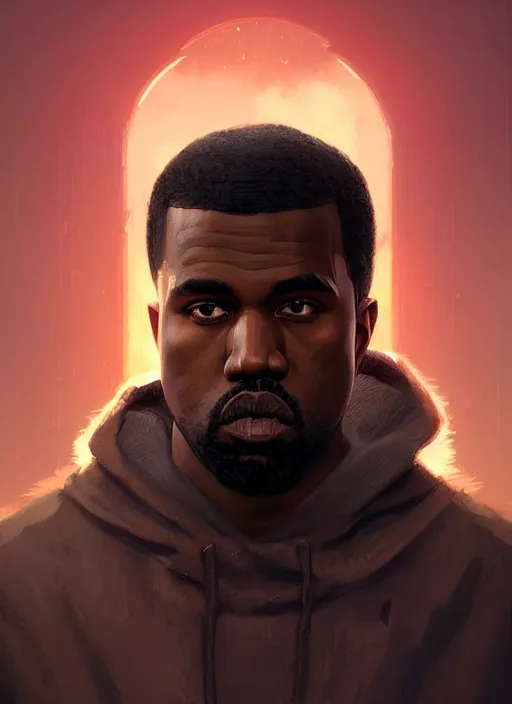 Image similar to highly detailed portrait kanye west gta v stephen bliss unreal engine fantasy art by greg rutkowski loish rhads ferdinand knab makoto shinkai lois van baarle ilya kuvshinov rossdraws tom bagshaw global illumination radiant light detailed intricate environment