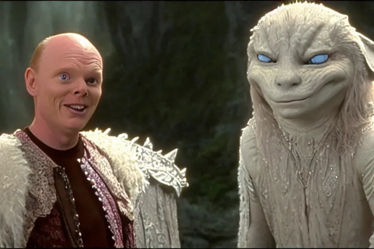 Prompt: a film still of Bill burr in neverending story, high quality