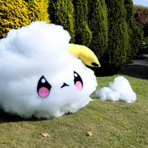 Image similar to a cloud in the shape of pikachu