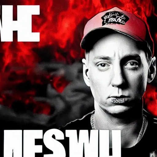 Prompt: Eminem in hell