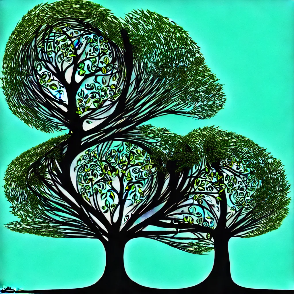 Image similar to tree of life, digital art