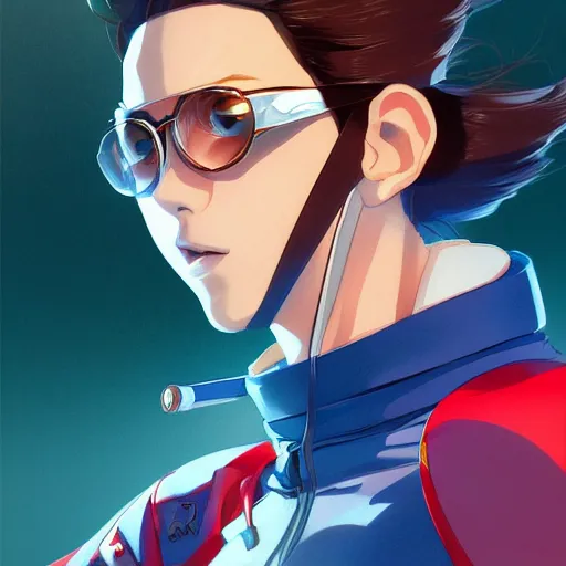 Image similar to speed racer, portrait shinkai makoto studio ghibli studio key hideaki anno sakimichan stanley artgerm lau rossdraws james jean marc simonetti elegant highly detailed digital painting artstation pixiv