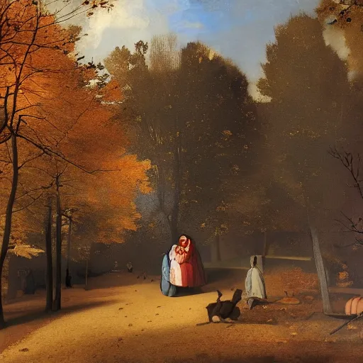 Image similar to autumn powerful galaxy sedan tube, by johannes vermeer and jakub rozalski, 8 k, storybook illustration