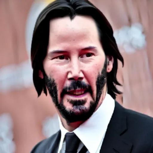 Prompt: keanu reeves as a nutella, looks like nutella