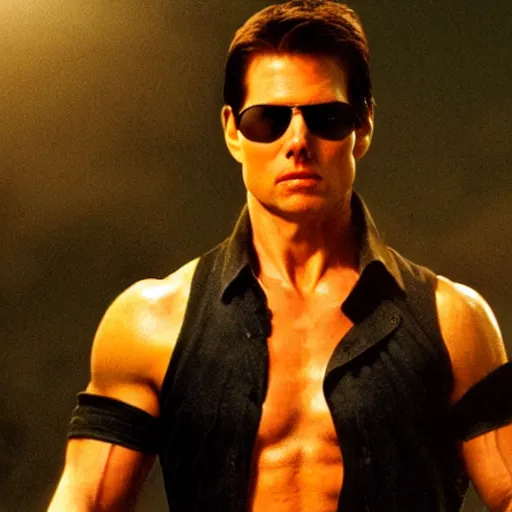 Prompt: tom cruise as johnny cage