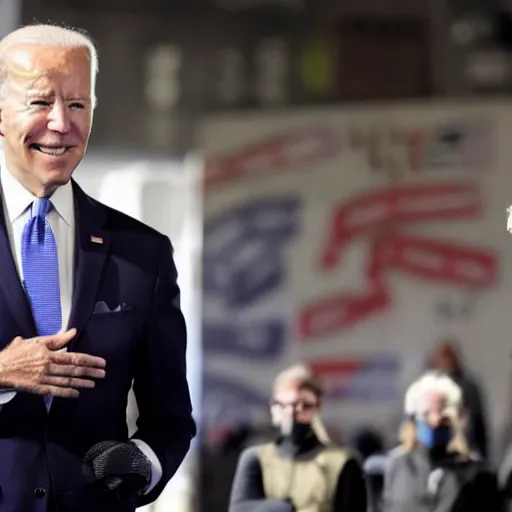 Image similar to joe biden with two pistols