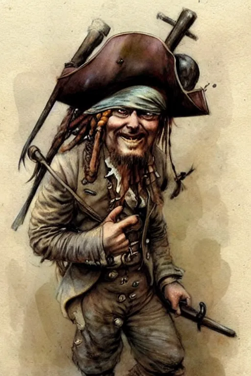 Prompt: (((((1950s pirate . muted colors.))))) by Jean-Baptiste Monge !!!!!!!!!!!!!!!!!!!!!!!!!!!