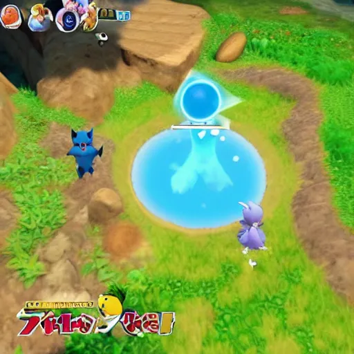 Image similar to Pokémon Mystery Dungeon on the Playstation 5, screenshot,