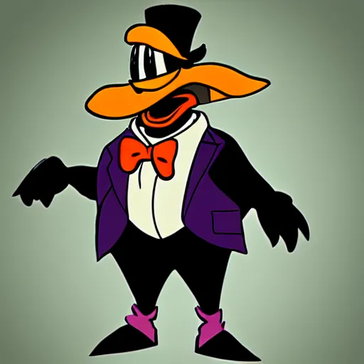 Prompt: darkwing duck if he was a human, photograph