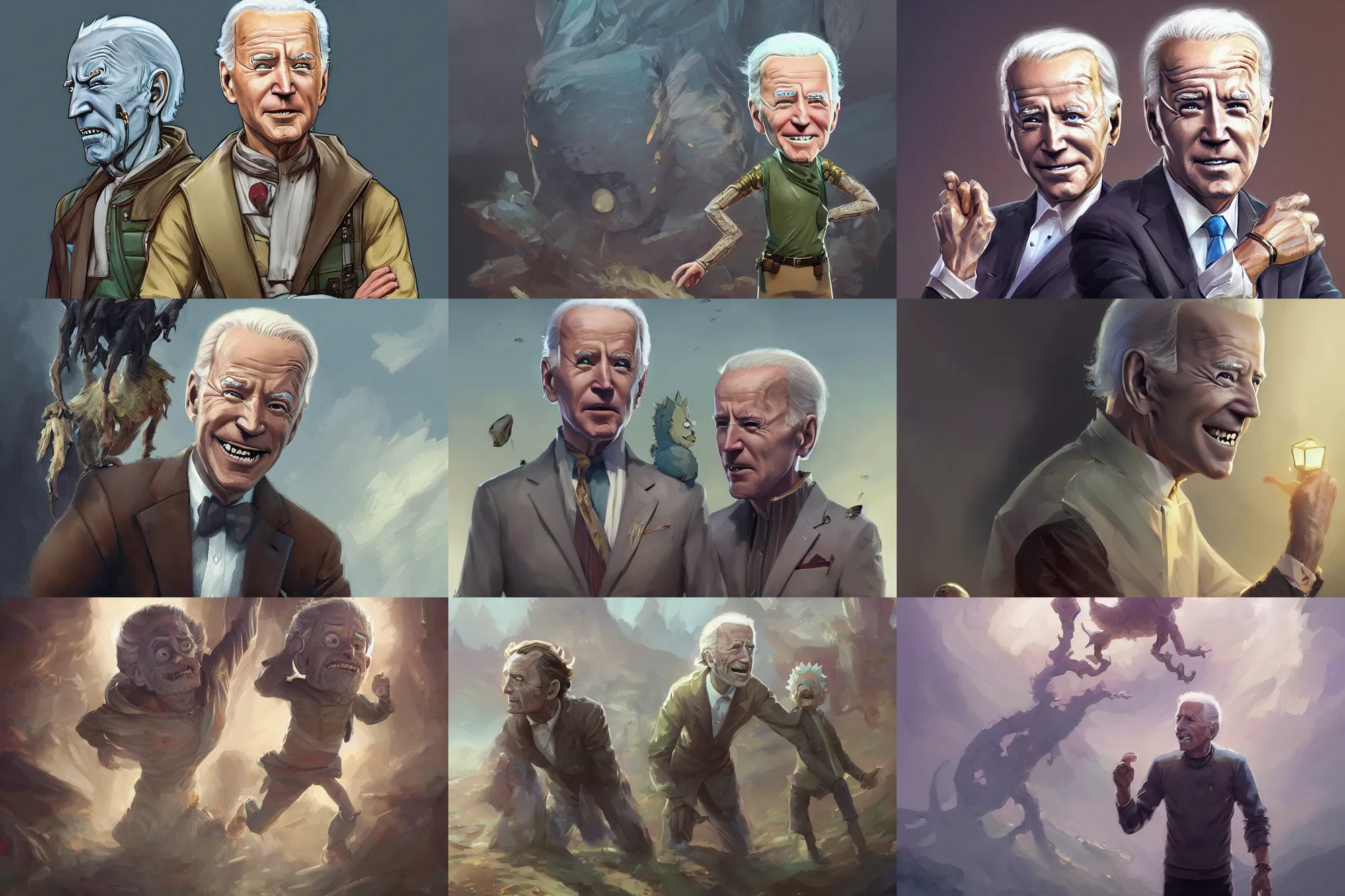 Prompt: beautiful cottagecore joe biden as morty from rick and morty, intricate, elegant, highly detailed, digital painting, artstation, concept art, smooth, sharp, focus, illustration, art by ruan jia and greg rutkowski and j. c. leyendecker