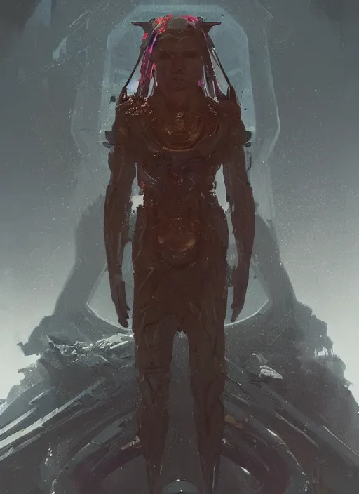 Prompt: pulp sci - fi portrait concept art of an interdimensional god, unreal engine, greg rutkowski