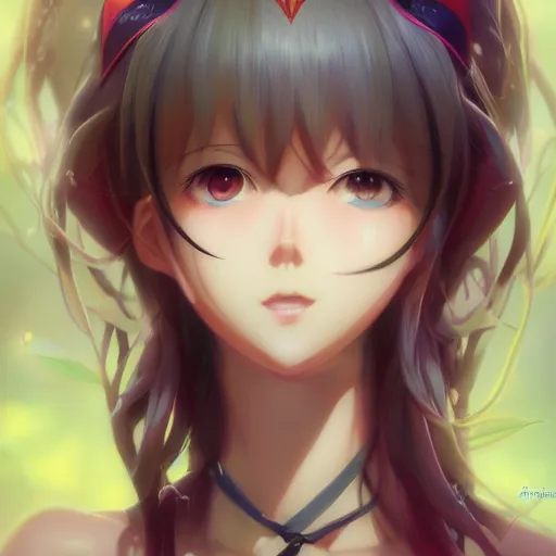 Prompt: anime portrait of a treant as an anime girl by Stanley Artgerm Lau, WLOP, Rossdraws, James Jean, Andrei Riabovitchev, Marc Simonetti, and Sakimichan, trending on artstation